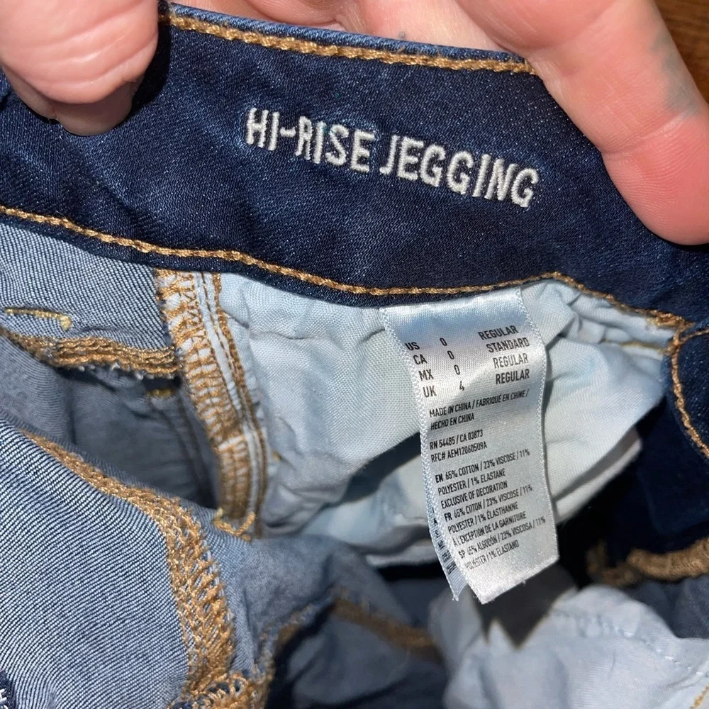 🔥 SOLD🔥American Eagle High Rise Skinny Jeggings Jeans - Picture 8 of 8